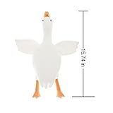 Kiuiom Plüsch Gans Kissen Puppe,Gans Kuscheltier Weiß,Riesige Gänse Plüschtiere,Stofftier Gänse,Weiches Gänses Schlafkissen Kissen,Für Kinder Und Mädchen,40CM