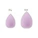 6PCS Mini Makeup Sponge, Black Small Beauty Sponge Blender Set for Foundation, Powder, Concealer Highlight,and Eye Shadow (Purple)