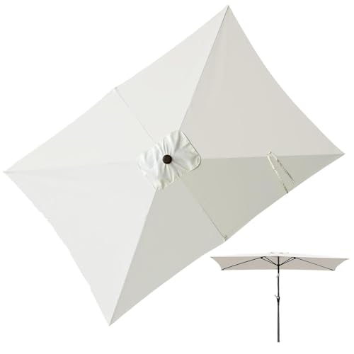 Genérico de Reposición para Paraguas,Parasol Desviado con Protección UV | Toldo de Jardín de 200x300 cm - Para Exterior, Jardín, Terraza, Césped, Camping y Picnic