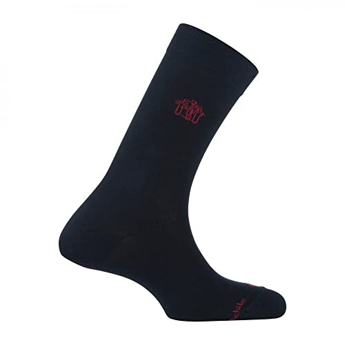 ACHILE - Mi-chaussettes Gentlemen en coton - couleur - Marine - Pointure - 39-46
