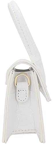 Mini Crossbody Bag for Women Girls Synthetic Leather Flap Purse Styling Top-Handle Clutch Handbag4