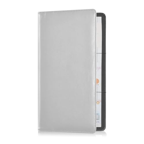 Organizador para auto de cuero gris miniatura 6