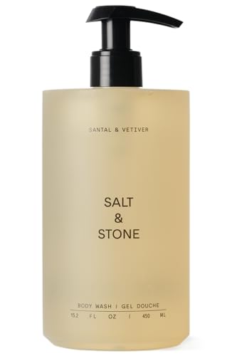 Salt &amp; Stone Body Wash for Women &amp; Men, Santal &amp; Vetiver 15.2 fl oz