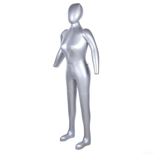 Nexbrill Mannequin gonflable pour femme avec construction en PVC, tour de poitrine 88 cm, tour de taille 64 cm, hanches 85 cm, pour présentation de vêtements...