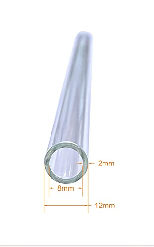 Lc Glass 4 Inch Long 6 Piece Premium Borocilicate Glass Tubes 12 Mm Od 2 Mm Id Wall #TOP1