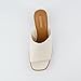 CUSHIONAIRE Women's Keeper Soft one Band Heel Sandal +Memory Foam, Wide Widths Available, Cream 8