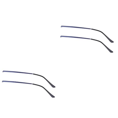 NULYLU 2 Pairs Universal Glasses Legs Replacement Blue Sunglasses Ear Replacement Tempered Metal Temple Arms