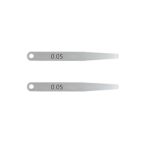Spessimetro A Lamelle, 2pcs Spessimetri Metrico Spessore Spessimetro 0.05-0.30mm Gap Strumento Di Misurazione Calibro Di Spessore For Gap Larghezza Per Misurare Larghezza/spessore(0.05mm