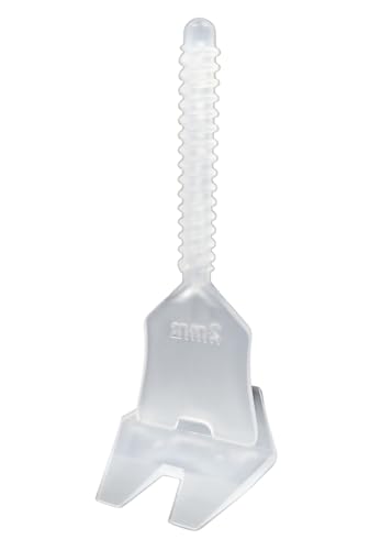Gewindelaschen Fliesen Nivelliersystem 2 mm – 200 Stück | für Fliesen von 3–25 mm Stärke | für Wand, Boden & Terrassenplatten | für XXL & großformatige Fliesen (Feinsteinzeug)