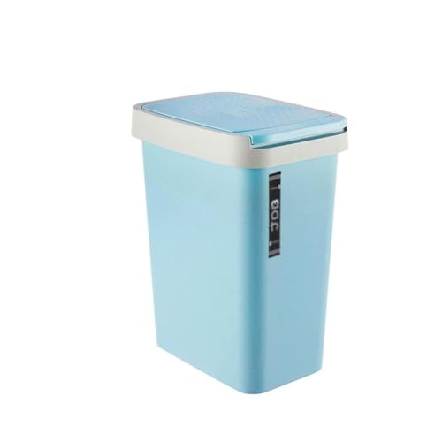 Cubo de Basura para Oficina PRENSA DE MANERA PUEDE DE BASURA CON LA TAPA CABATORIA DE CABATORIO COMPLETO CALIENTE RECTANGULAR LA TAPA CON EL TAPA DE TAPA COCINA DE TIENDO PUSH-TYPE Cubo de Reciclaje (