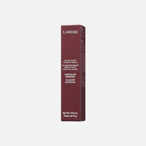 Image of Laneige Glaze Craze Tinted Lip Serum | Plumping, Nourishing Hydration with Polypeptide and Ceramides | Lip Balm for Dry & Chapped Lips |Ultra Glamorous Shiny Lips