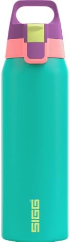 Sigg - Isolierte Trinkflasche - Thermosflasche Shield Therm One - Kohlensäurehaltige Getränke - Auslaufsicher - Spülmaschinenfest - BPA-frei - 90% recycelter Edelstahl - 0,5L, 0,75