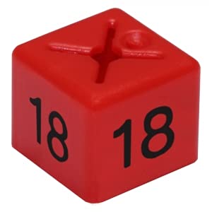 MSF 50 x SIZE CUBE GARMENT CLOTHES MARKER SIZE NUMBER PACK OF 50 EACH (18)