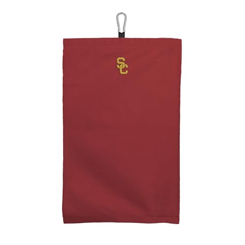 NORTHWEST USC Trojans NCAA Team Logo Micro Fiber Tri-Fold Golf Towel 16 x 24 Inches