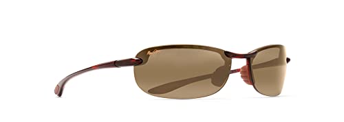 Maui Jim Men's And Women's Makaha Polarized Rimless Sunglasses, Tortoise/Hcl® Bronze, Medium #TOP1