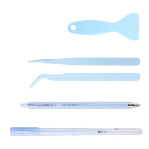 4PCS Mehrzwecke Scrapbooking Handwerkswerkzeug Umfasst Kleber Applikator Spatel Ceramic Cutter Und Pinzetten Für Kunsthandwerkswerkzeug