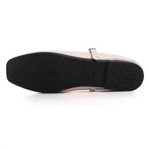 Image of LUXINYU Women's Slip on Flats,Classy Round Toe Solid Classic Mary Jane Ballet Dance Shoes Soft Comfortable PU Flat Shoes