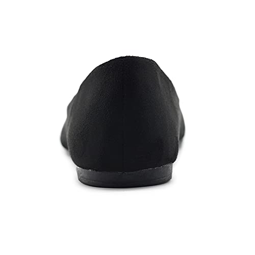 Ollio Women's Ballet Comfort Light Faux Suede Multi Color Shoe Flat2