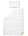 Produktbild Koru Kids® Kinder Bettdecken-Set Premium, 100 x 135cm mit Kopfkissen 40 x 60 cm, 100% deutsche Daunen, waschbar bis 60° Daunenbettdecke