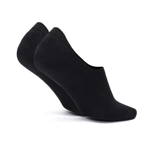 Image of Levi's Men's Cotton Stretch No Show Anti Slip Grip Socks (Pack of 3)
