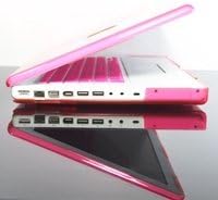 TopCase PINK Crystal See Thru Hard Case Cover for Macbook 13" 13.3" (1st Generation/A1181) with TopCase Mouse Pad