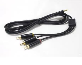 3.5mm to Composite AV Audio Video Cable for Xbox 360 Slim E X-Box E AV Cable 1.75M