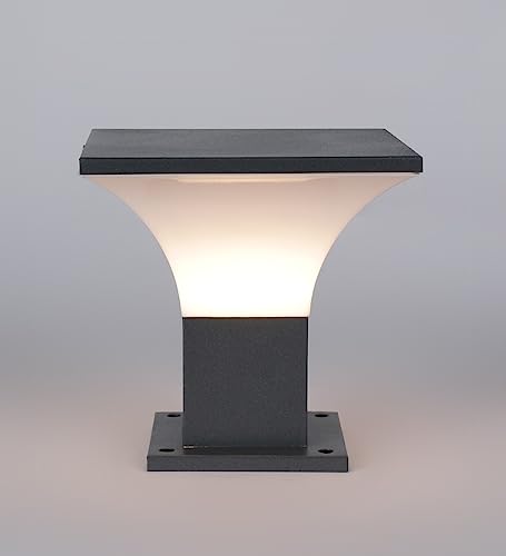 Image of WHITERAY Metal and PVC Main Gate Light Waterproof Garden Pillar Lamp Weatherproof Exterior Lighting Fixture Outdoor Lamp for Entrance, and Home Decor (Without Bulb)
