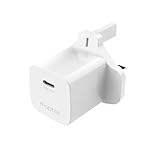 ZAGG mophie Essentials 30W 1-Port USB-C Fast Charger, UK Wall Adapter for Smart Phones & Tablets with USB-C Charging Support - GaN Technology, Ultra-Compact, Fast Charging (White)