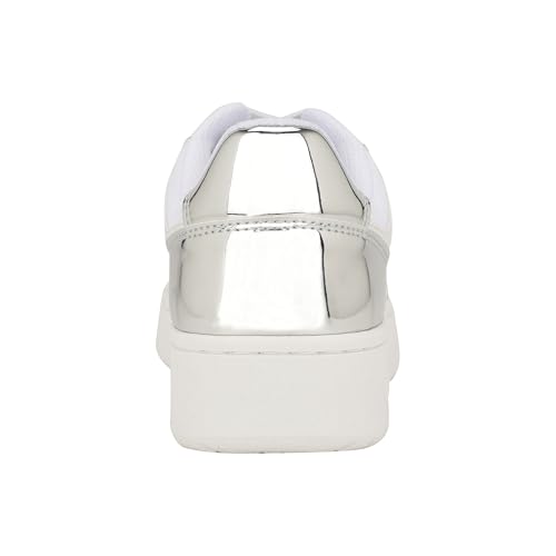 Tommy Hilfiger Women's Twigye Sneaker, White/Silver 040, 6.53
