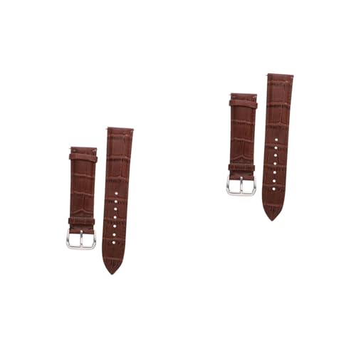 Correa de 22 mm LIFKOME con liberación rápida y patrón de grano para reloj de hombre vintage