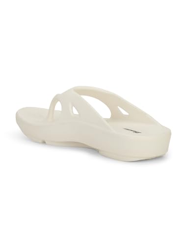 Image of Bata 8711 Noah E: White Casual Thong Slip-On Slippers for Men