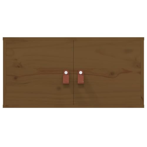 Armoire murale bois de pin massif rangement rustique 60cm
