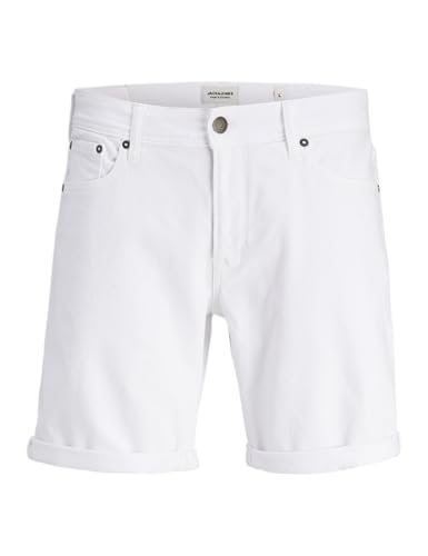 JACK & JONES Jpstrick Ethan Icon - Pantalones Cortos SRT Sn, Blanco, XL