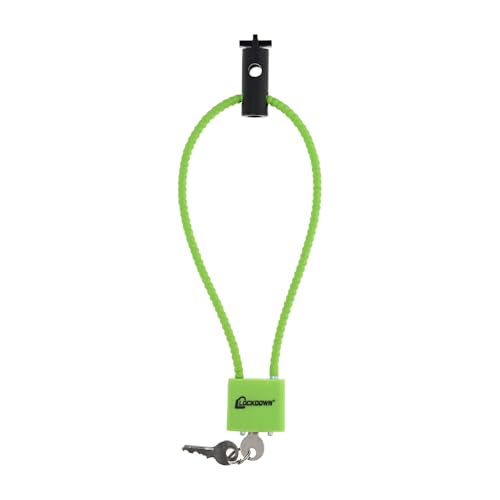 Lockdown Securewall Gun Lock with Cable, Lock, 2 Keys, and Compatibale Design for Locking Multiple Guns, Organization, Gun Storage