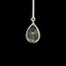 Dandelion Make a Wish Real Flower Waterdrop Glass Teardrop Pendant 925 Sterling Silver Chain Necklace for Women Handmade