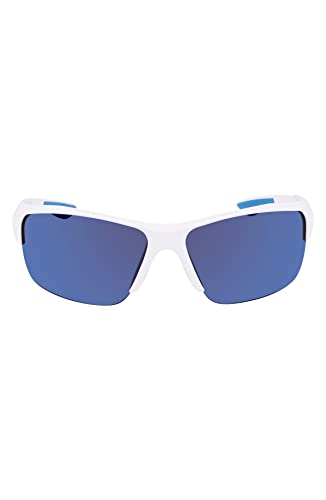 Columbia Mens Wingard Sunglasses, Shiny White & Blue/Blue Mirror, One Size Us #TOP1