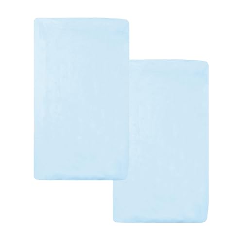 Image of TL Care Printed 100% Natural Cotton Jersey Knit 18 x 36 Cradle /Bassinet Sheet - Fitted, Blue, Soft Breathable, for Boys and Girls