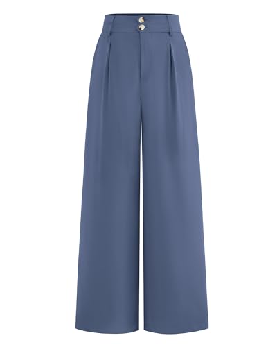 BTFBM Women Wide Leg Dress Pants 2026 High Waisted Button Pleated...