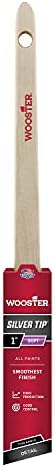 Wooster Brush 5224-1 Silver Tip Thin Angle Sash Paintbrush, None, 1 Inch
