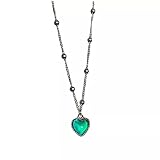 ♥ Exquisitas técnicas de pulido y enchapado grueso. Este collar es para una gran comodidad de uso, especialmente para personas con piel sensible. Nuestro collar de cadena no es corrosivo. Este collar no volverá su piel verde, roja o con picazón.