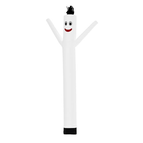 LookOurWay Air Dancers Inflatable Tube Man Attachment - 10 Feet Tall Wacky Waving Inflatable Dancing Tube Guy for Business Promotion - Blower Not Included - White