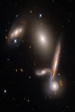 Close-knit collection of five galaxies observed by hubble space telescope - 120 Lined pages for Notes and drawing for Space, Universe Lovers - 6 x 9 inches size: Lined Notebook - 6 x 9 inches size