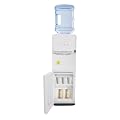 Top Loading Water Dispenser, Hot and Cold Water Dispenser, 3 Temperature Settings - Hot, Cold & Room Water, 5 Gallon Capacity and Below, with Child Safety Lock and Two-Tier Locker