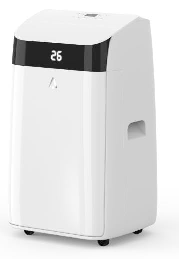 Climatiseur Mobile Silencieux 10000 BTU, 5 en 1 Climatisation Portable Prêt à Poser avec Évacuation, 24H Minuterie, Télécommande, Climatiseur Portable...