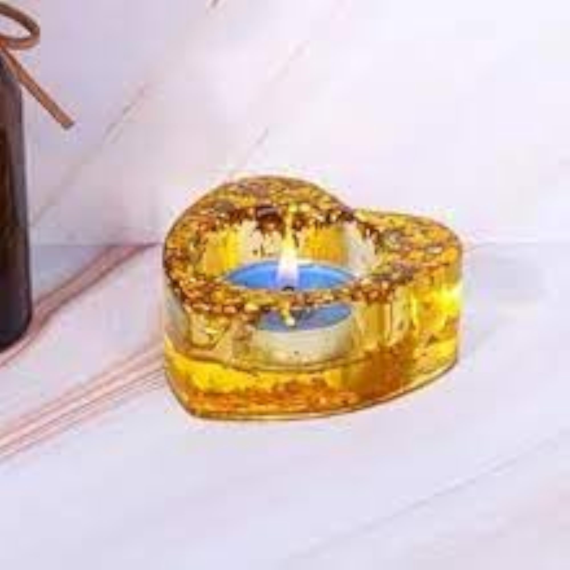 Resin Mould - Heart Shaped Tealight Holder Silicone Mould