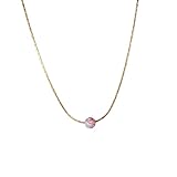 Opal Bead Necklace 14k Gold Filled Cable Wire Opal Stone,Length 41 cm/16 inch+5cm Extender