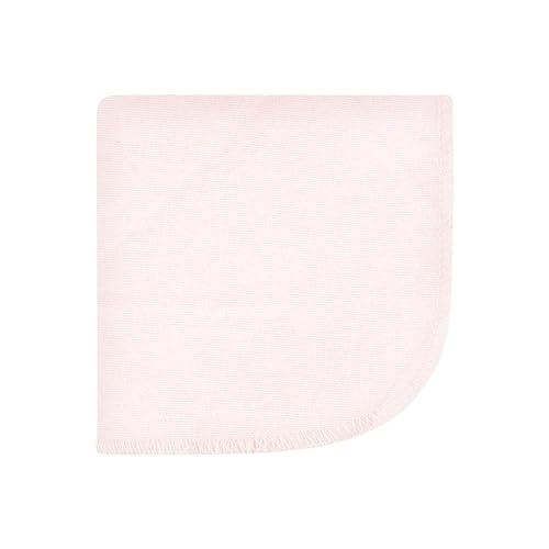 Image of Hudson Baby Unisex Baby Flannel Cotton Poly Washcloths, Pink Bows 10 Pack, One Size