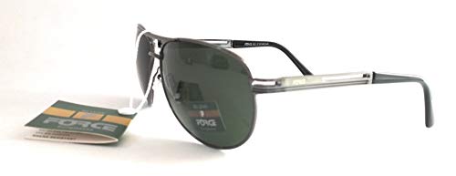 Image of Force Green Lens With Silver Frame Aviator Sunglasses
