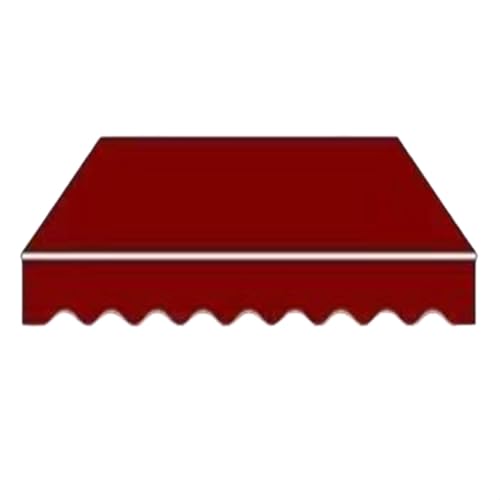 Auvent rétractable pour jardin en tissu imperméable rayé 4x3m