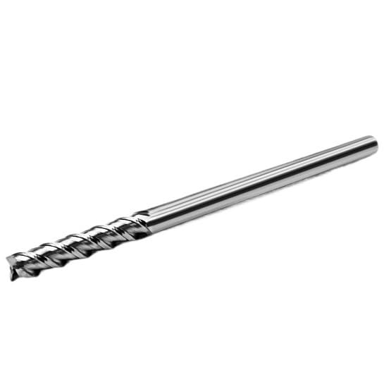 1 szt. 3-20 Hrc55 Frez Powłoka stopowa Narzędzie ze stali wolframowej 3 ostrza wydłużają drewno za pomocą obróbki aluminium Cnc(10X100L)
